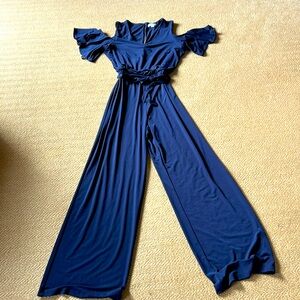 Calvin Klein Navy Jersey Jumpsuit